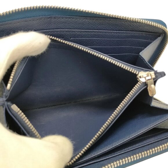 319457BU (S6) Louis Vuitton Wallet Long Blue Monogram - Picture 6 of 10